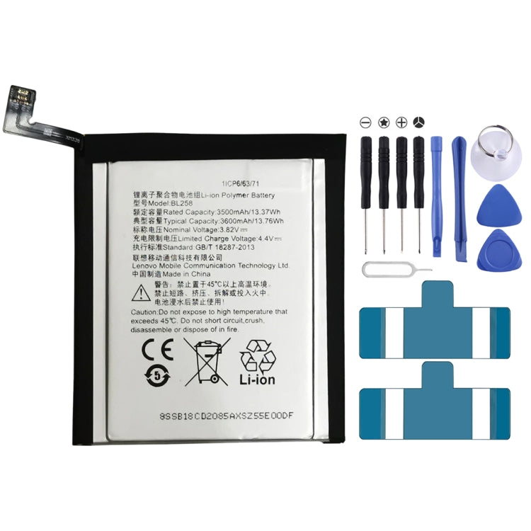 BL258 3500mAh Lithium Polymer Battery for Lenovo Vibe X3, For Lenovo Vibe X3 BL258 3500mAh Lithium Polymer Battery for Lenovo Vibe X3, For Lenovo Vibe X3